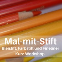 Mal-mit-Stift, Farbstifte-Orange