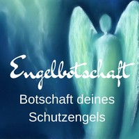 Engelbotschaft- Schutzengel in grün-blau